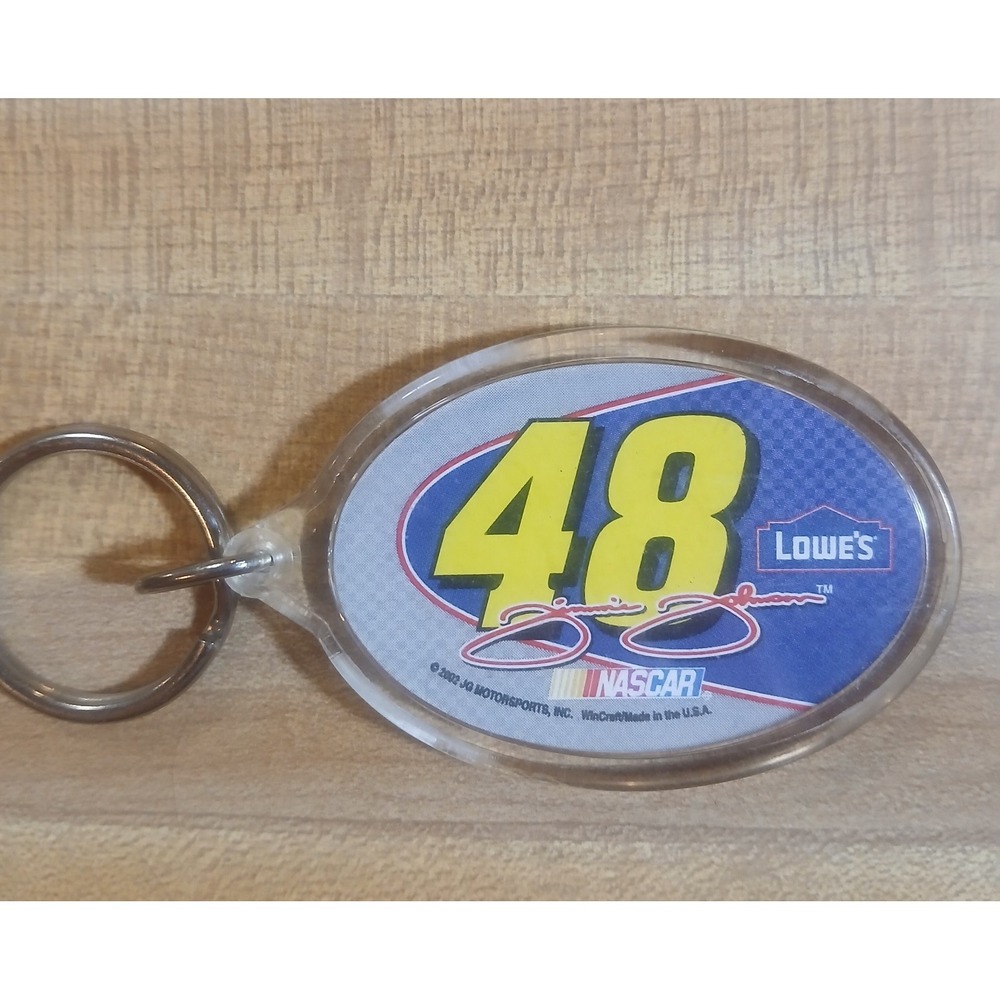 NASCAR Jimmie Johnson #48 Hendrick Motorsports Lowes Key Ring WinCraft Racing - Picture 2 of 2